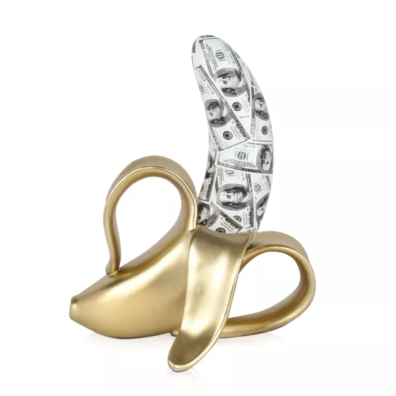 Sculpture en résine 'Banane'